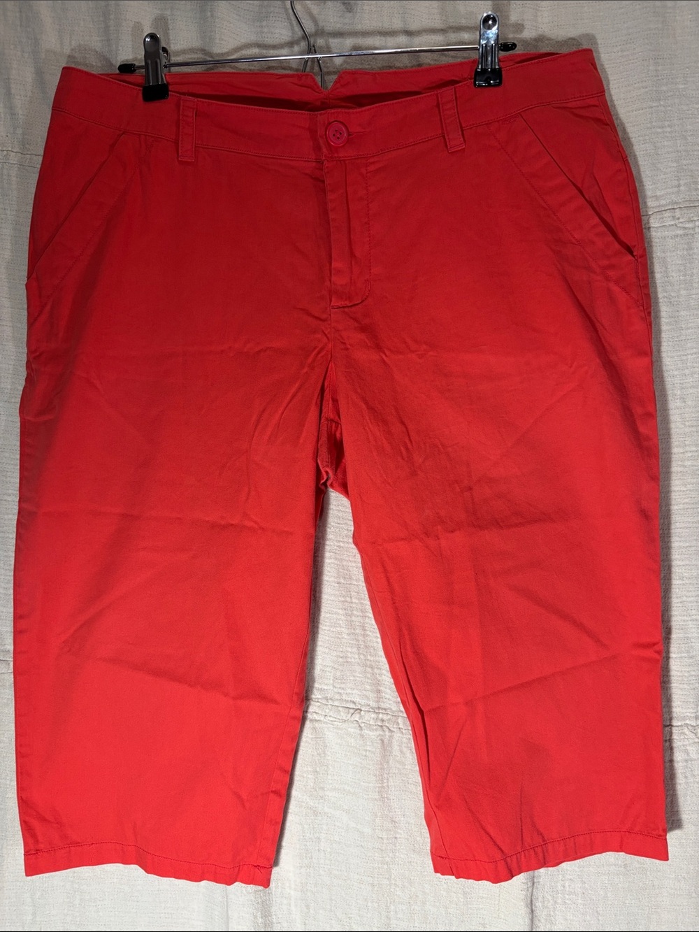 Columbia Anytime Outdoor Capris in Coral 100% Cotton EUC